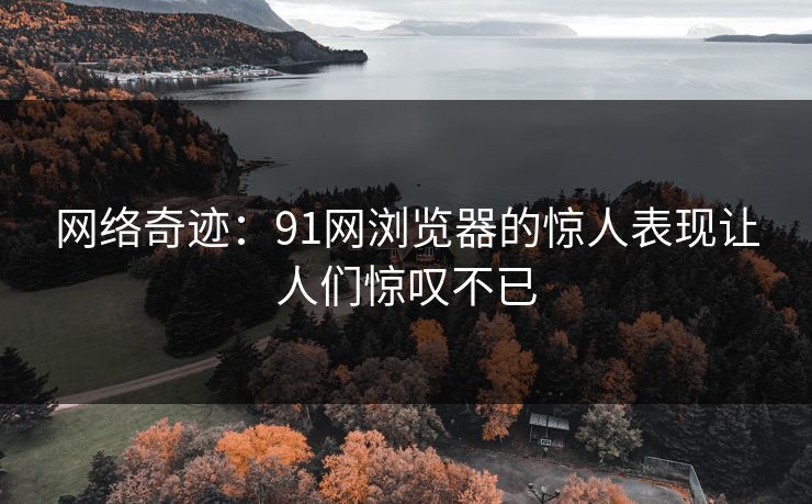 网络奇迹：91网浏览器的惊人表现让人们惊叹不已